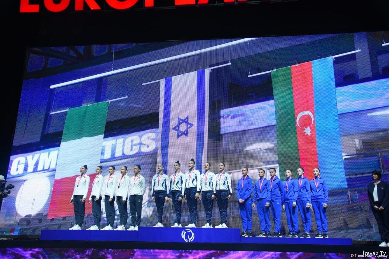 Bakıda keçirilən bədii gimnastika üzrə Avropa Kubokunun ilk qalibləri mükafatlandırılıblar